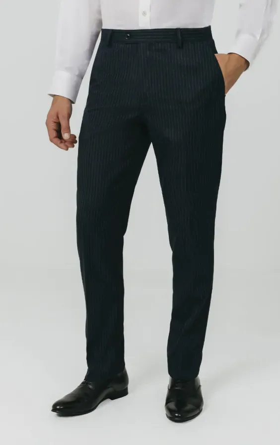 Navy Chalkstripe Suit thumbnail 8