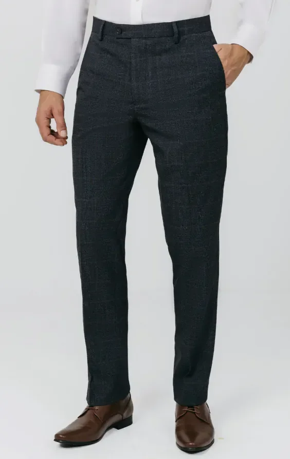 Navy with Rust Check Suit thumbnail 8
