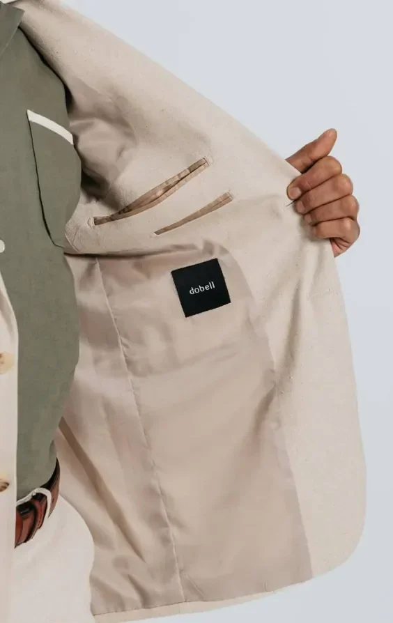 Oatmeal Linen Herringbone Suit thumbnail 7