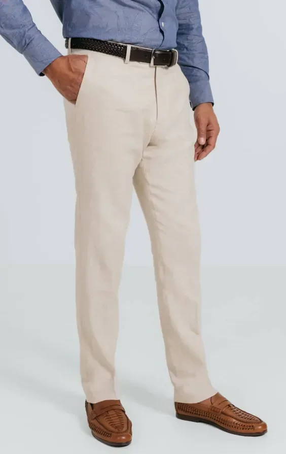 Oatmeal Linen Herringbone Suit thumbnail 8