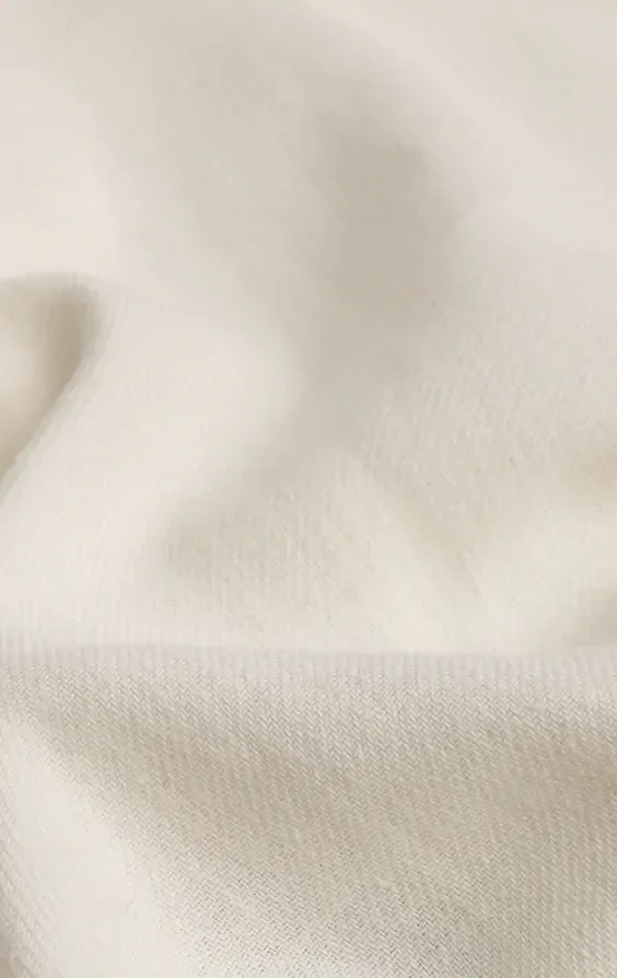 Off White Linen Twill Waistcoat thumbnail 5