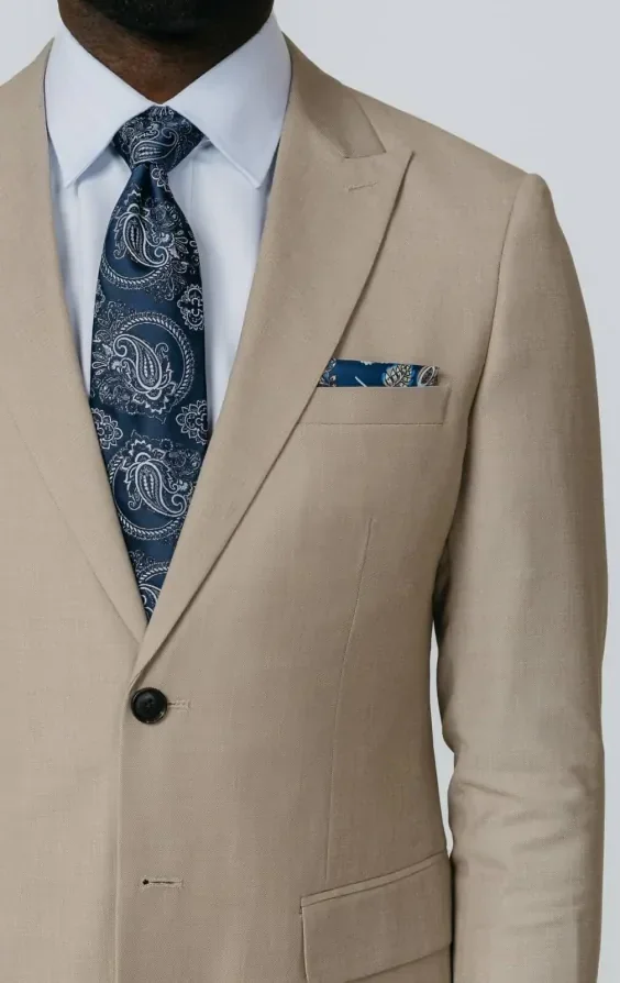 Stone Sharkskin Slim Fit Suit thumbnail 5