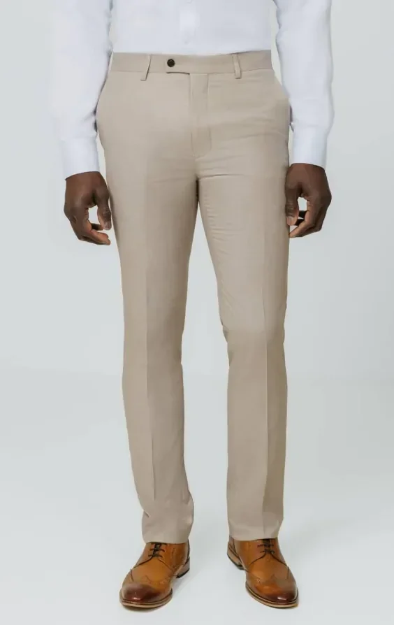 Stone Sharkskin Slim Fit Suit thumbnail 8