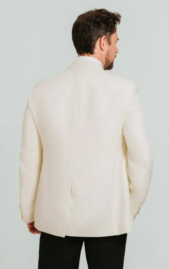 White Notch Lapel 3 Piece Tuxedo thumbnail 5