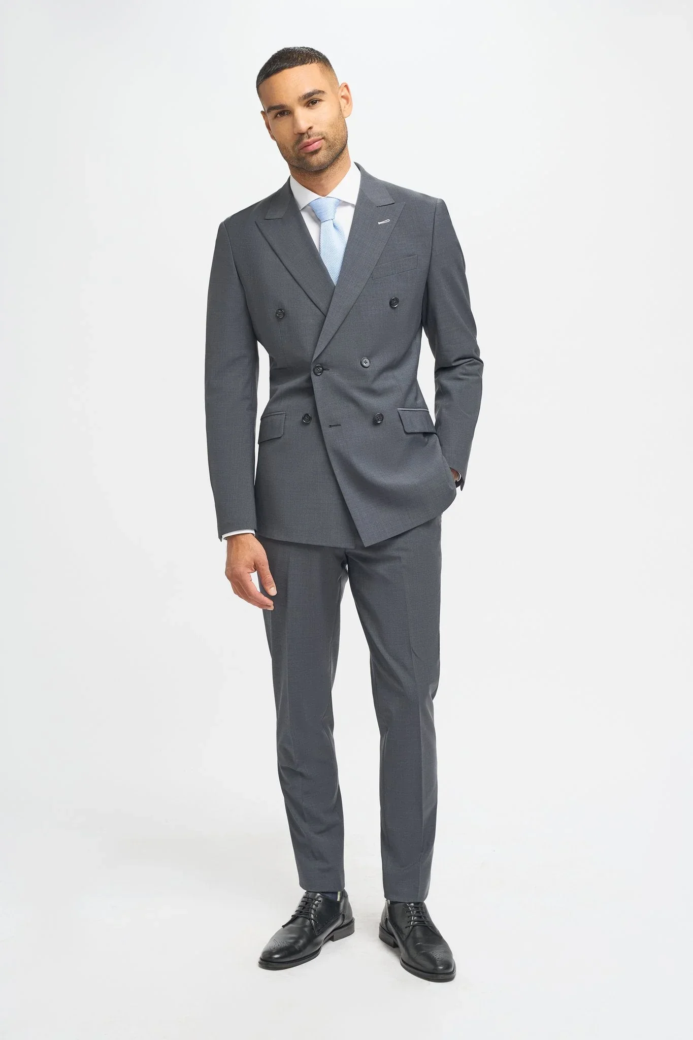 Bond Charcoal Double Breasted Suit thumbnail 2