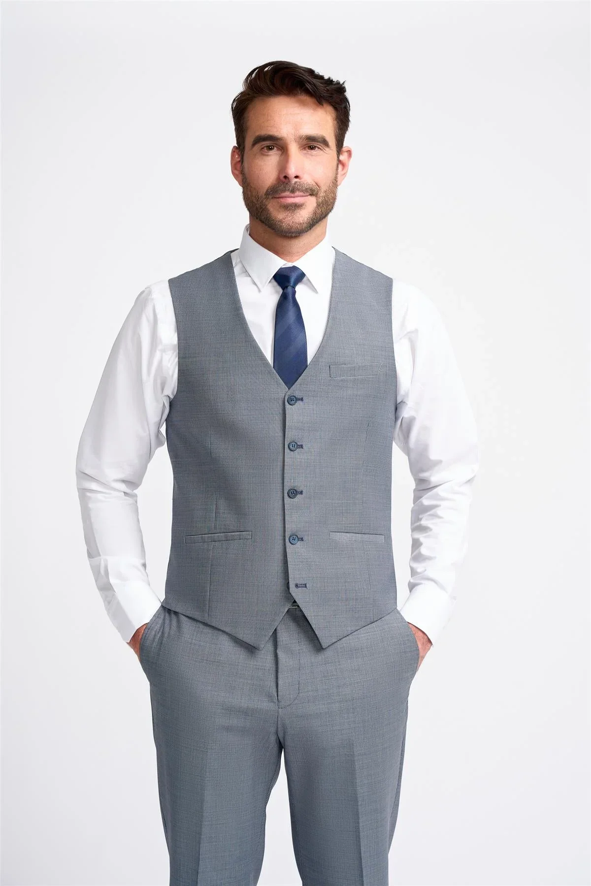 Bond Puppy Tooth Waistcoat thumbnail 2