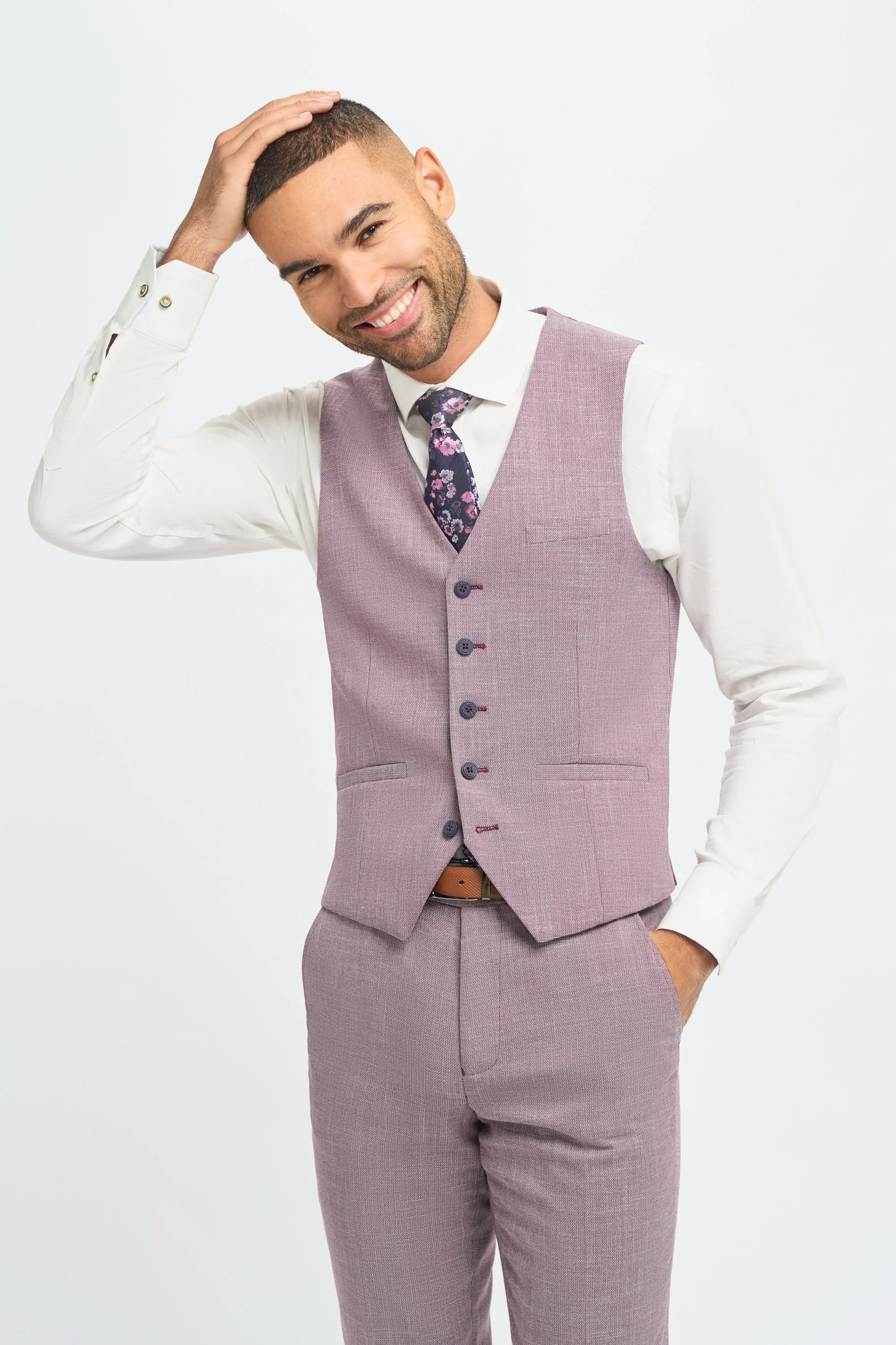 Miami Lilac Waistcoat thumbnail 2