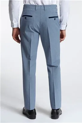 Marc Darcy Slim Fit Bromley Sky Blue Check Suit Jacket thumbnail 14