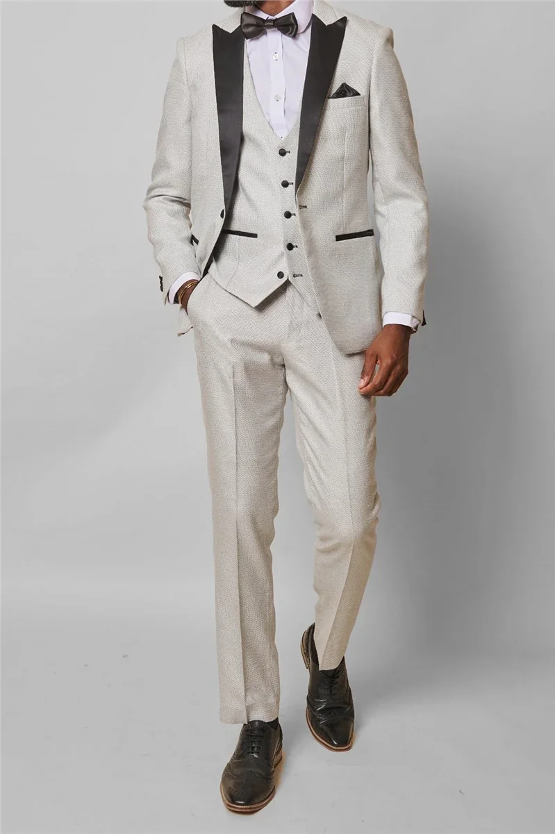 Marc Darcy Slim Fit Spencer Stone Tuxedo Suit Jacket thumbnail 3