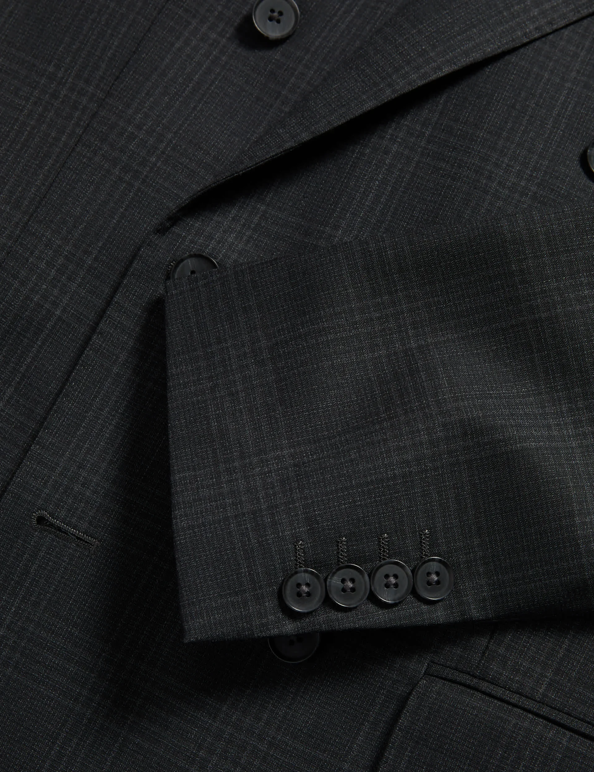 Pure Wool Double Breasted Check Jacket thumbnail 3