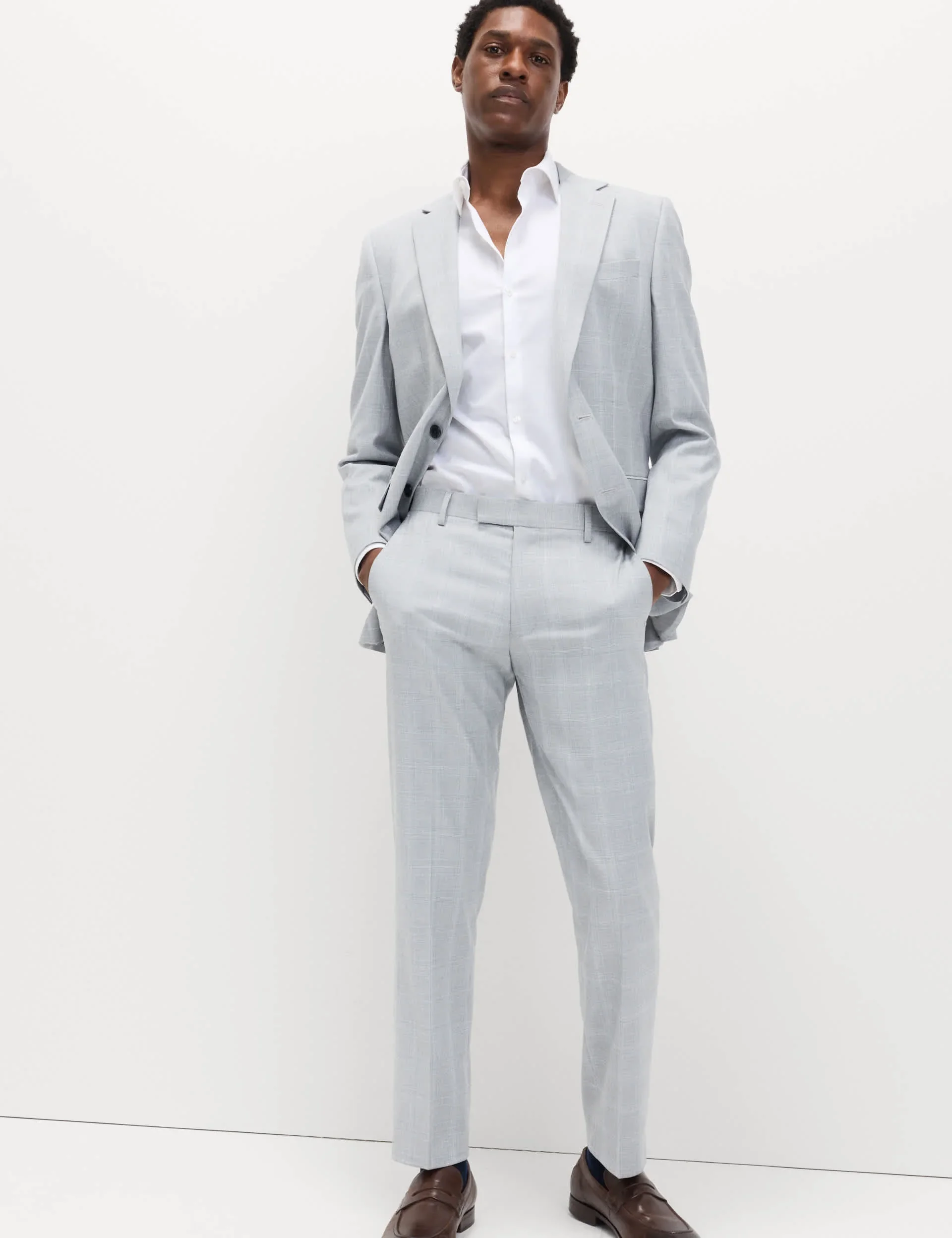 Regular Fit Check Stretch Suit Jacket thumbnail 4