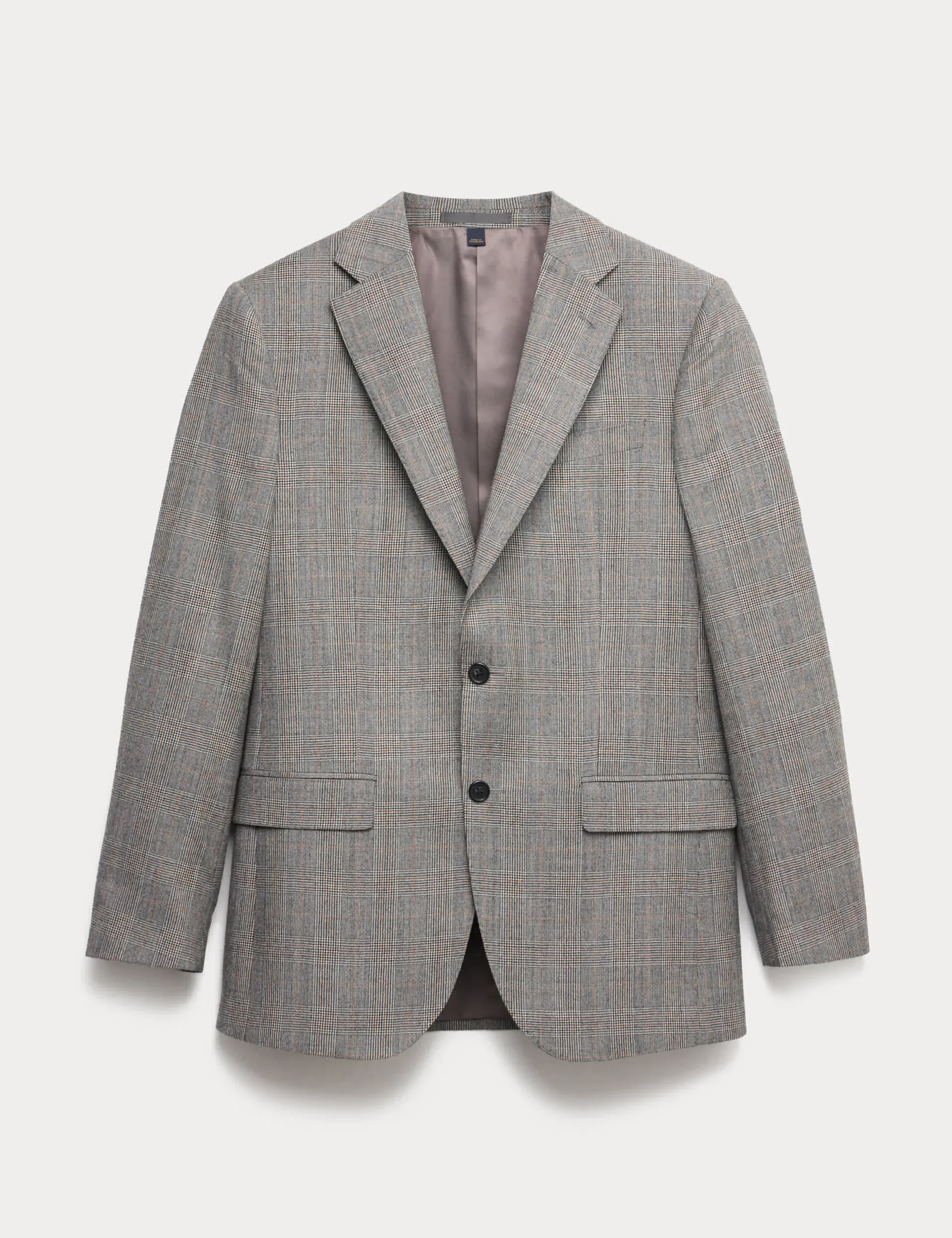 Regular Fit Pure Wool Check Suit Jacket thumbnail 2