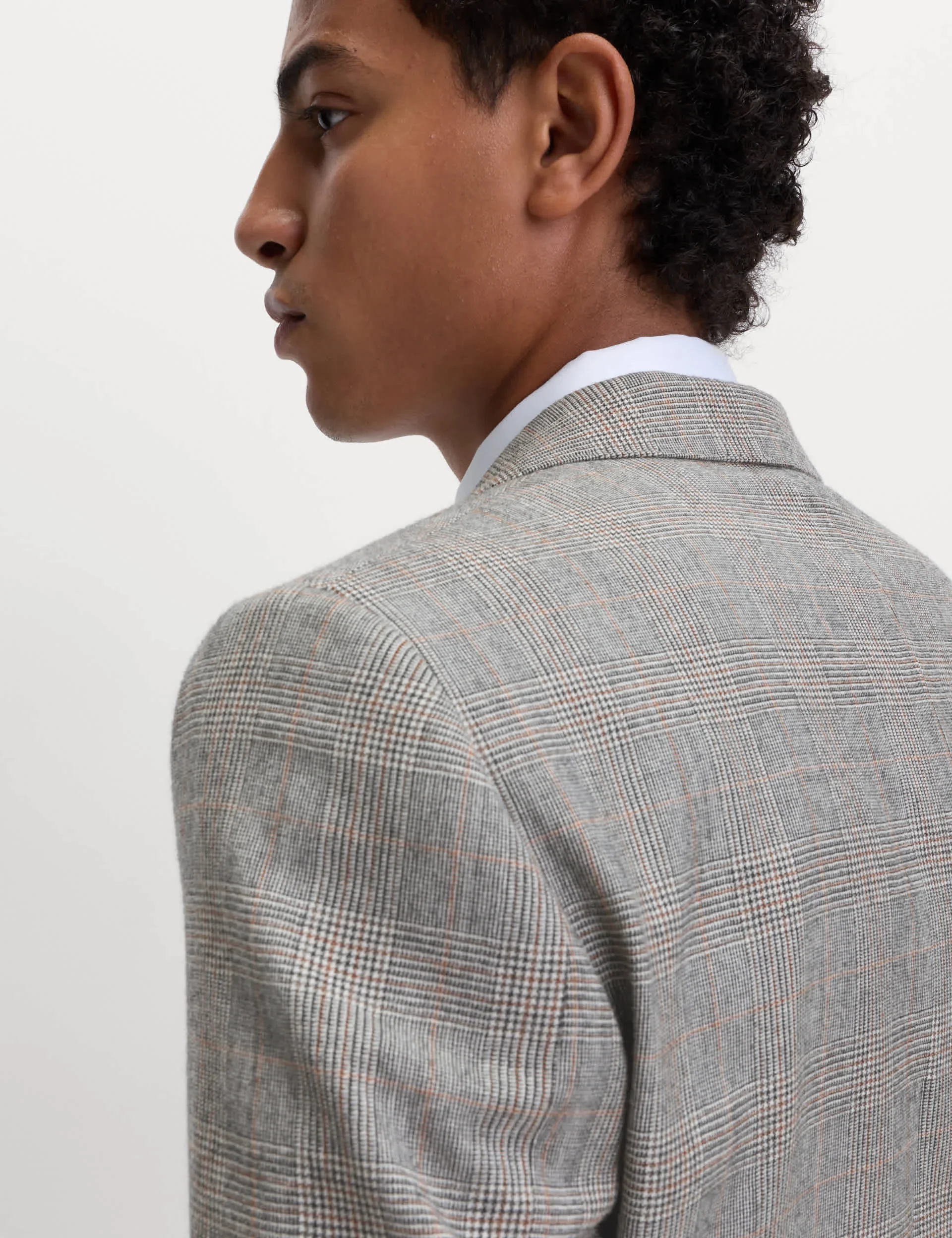 Regular Fit Pure Wool Check Suit Jacket thumbnail 10