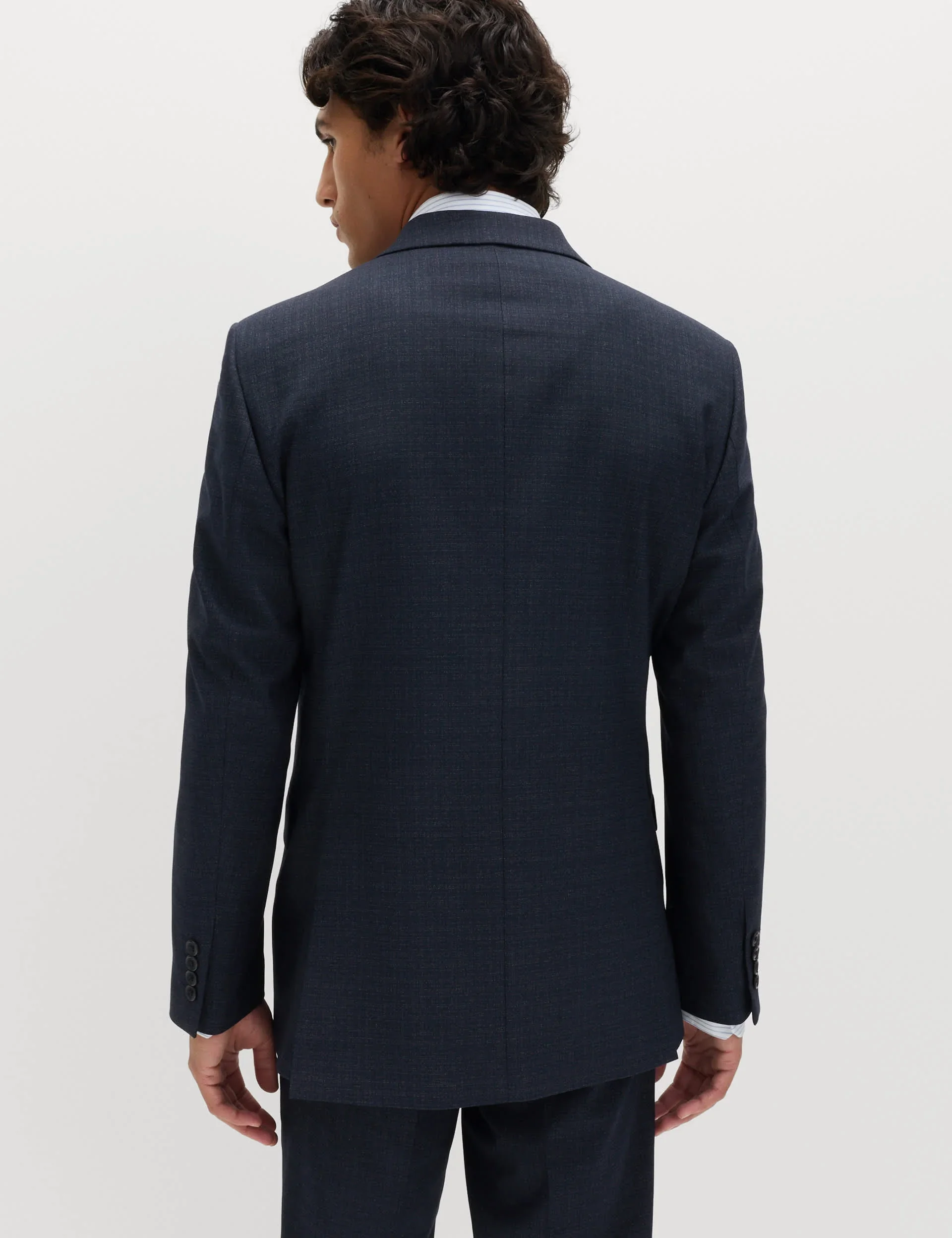 Regular Fit Textured Stretch Jacket thumbnail 5