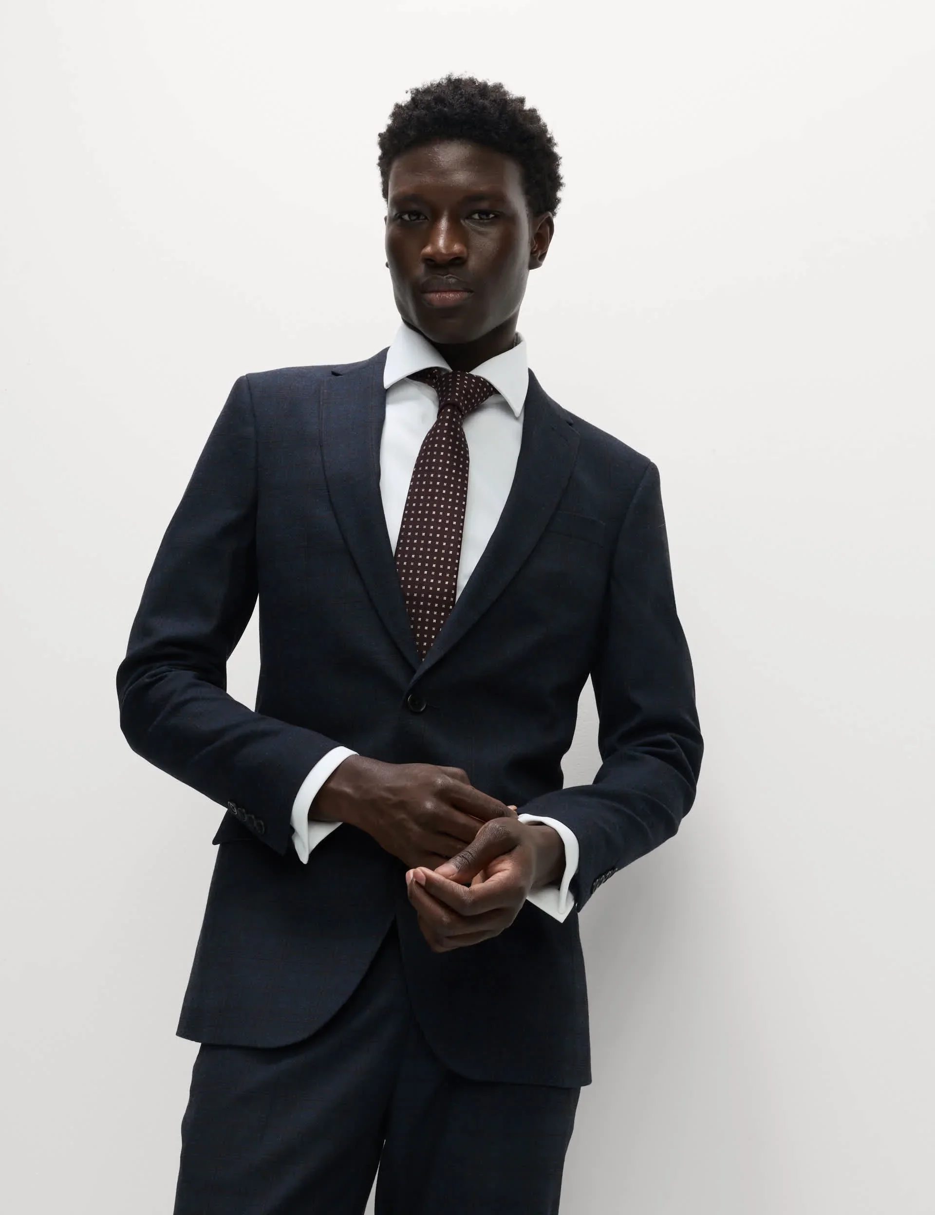 Skinny Fit Check Suit Jacket thumbnail 3