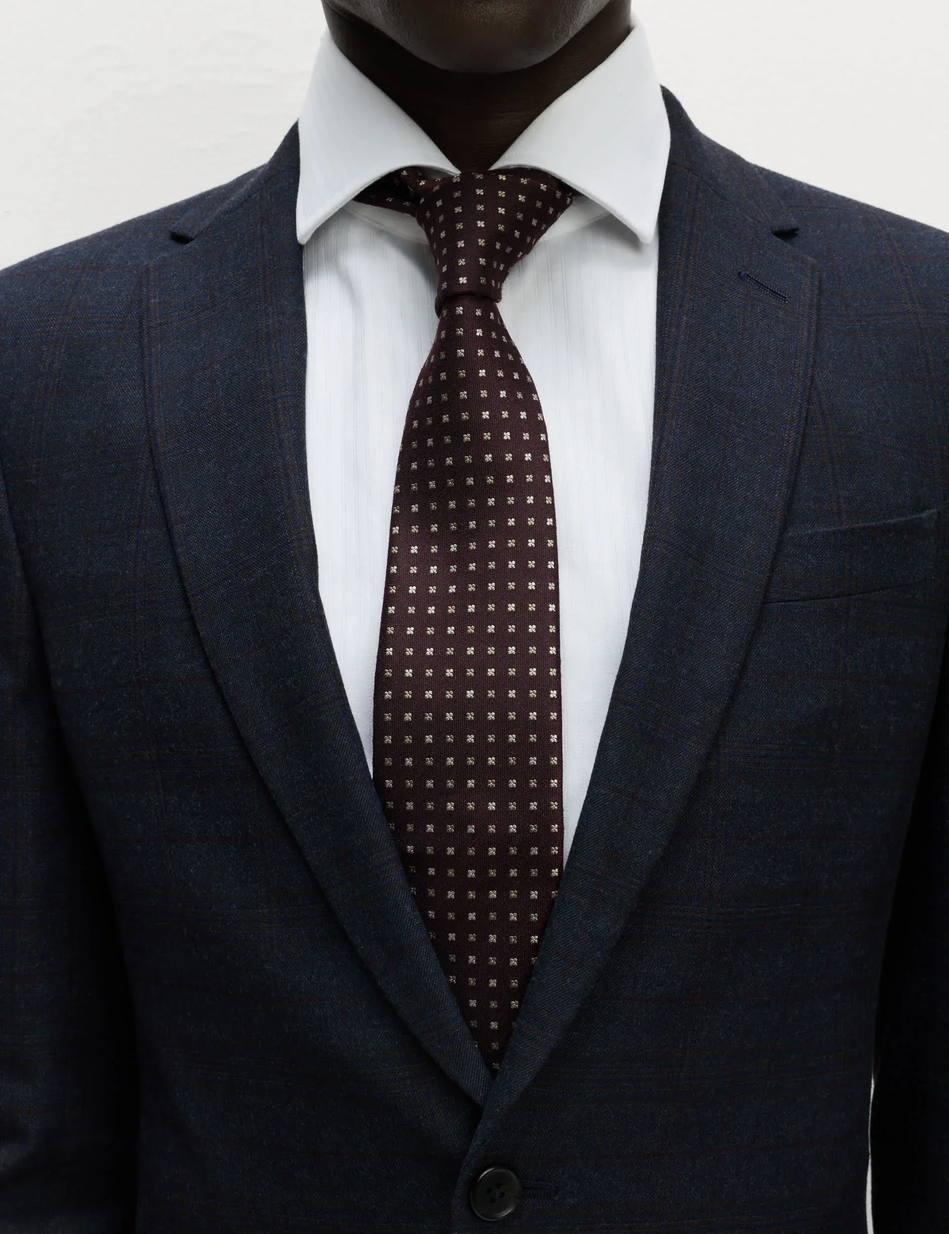 Skinny Fit Check Suit Jacket thumbnail 7