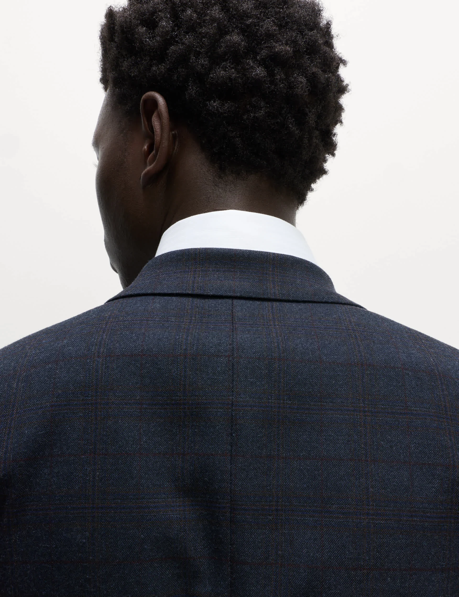 Skinny Fit Check Suit Jacket thumbnail 9