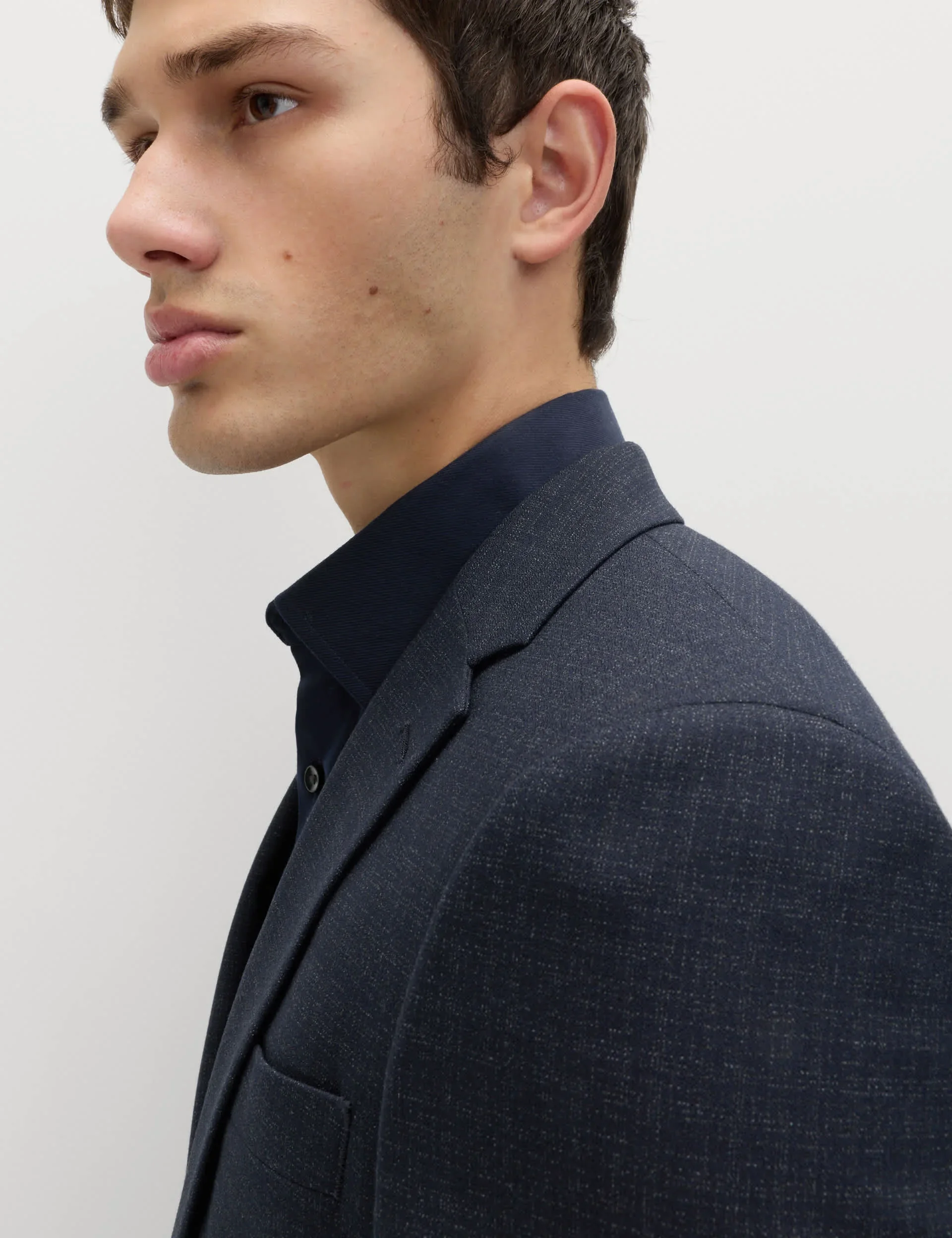 Skinny Fit Textured Stretch Suit Jacket thumbnail 4