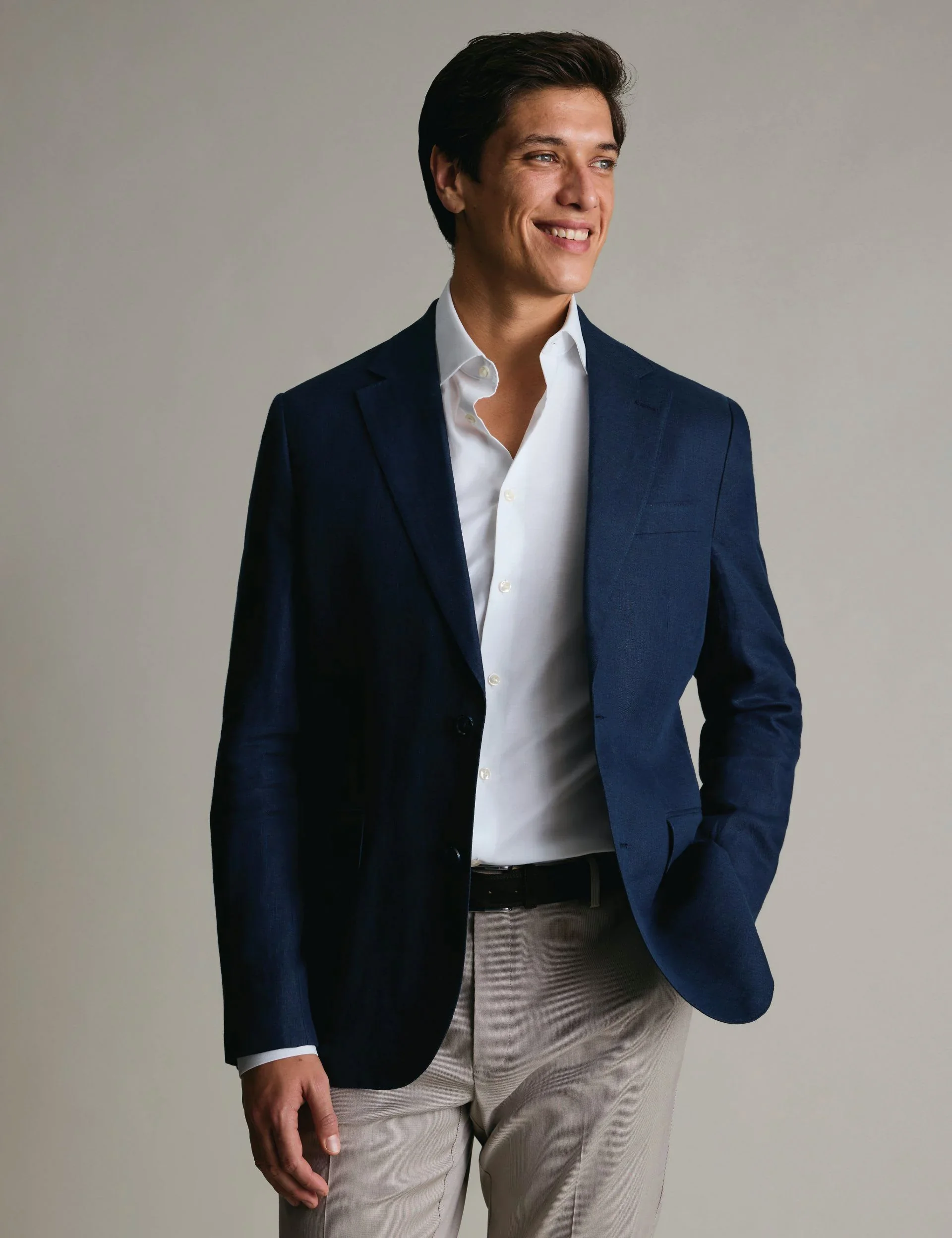 Slim Fit Pure Linen Suit Jacket thumbnail 2