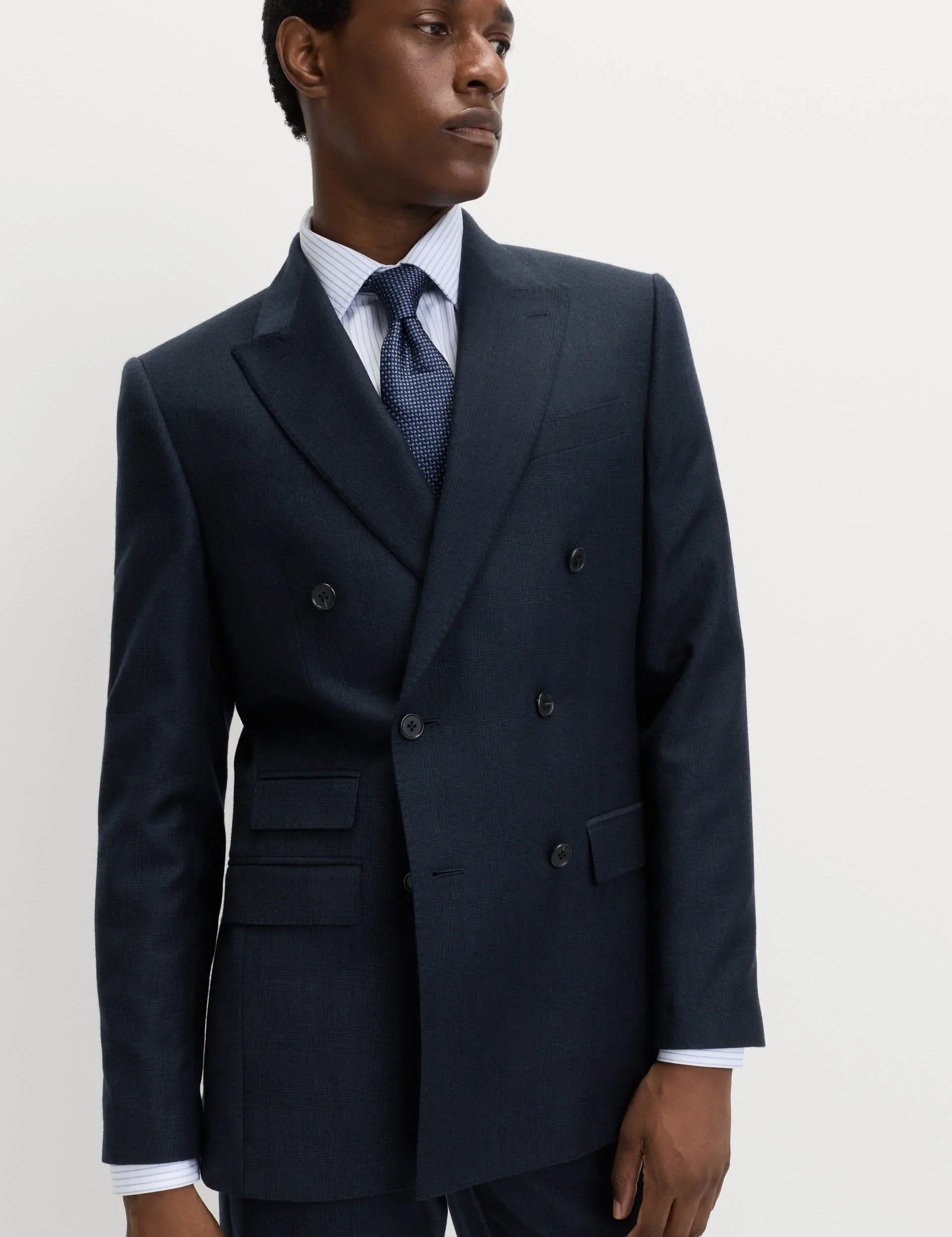 Slim Fit Pure Wool Checked Suit Jacket thumbnail 9