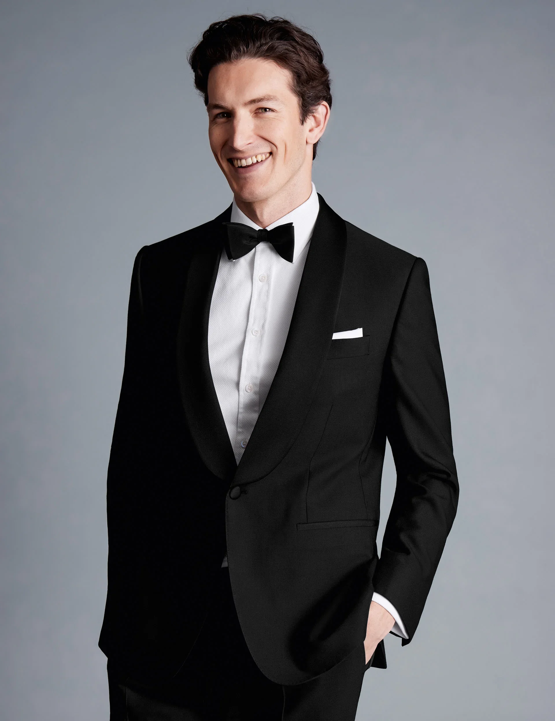 Slim Fit Pure Wool Tuxedo Jacket thumbnail 2
