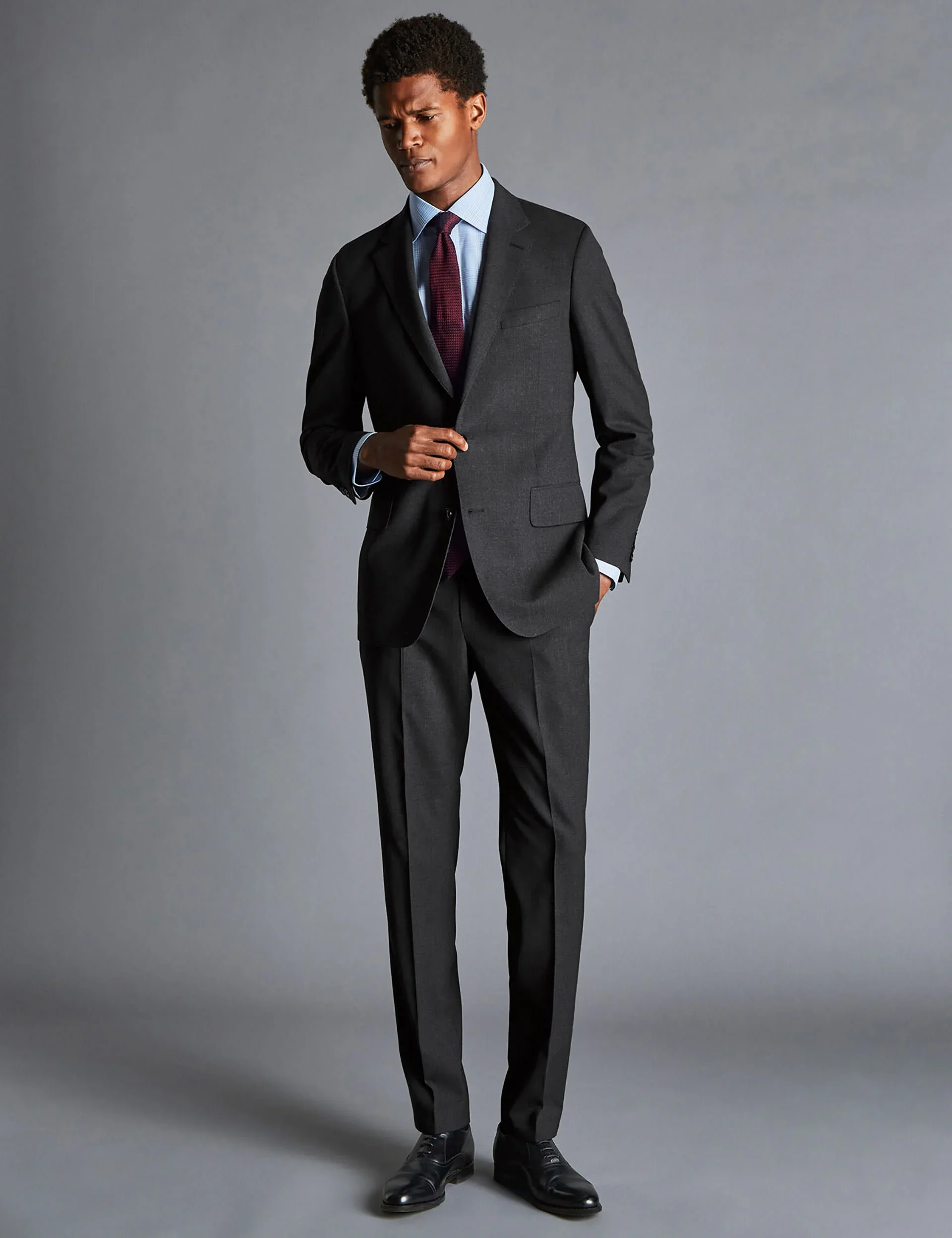 Slim Fit Super 120s Wool Suit Jacket thumbnail 2