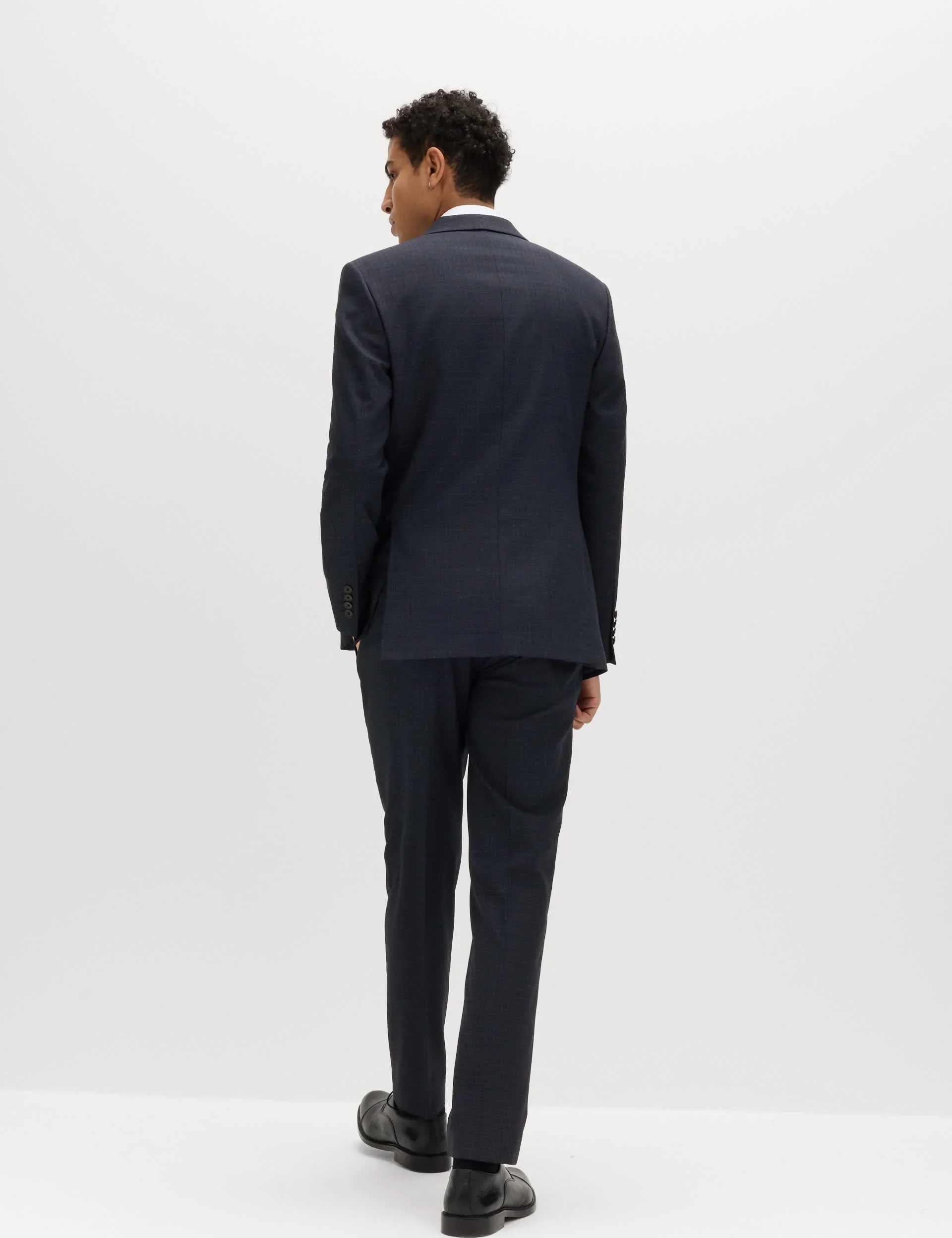 Slim Fit Textured Stretch Jacket thumbnail 5