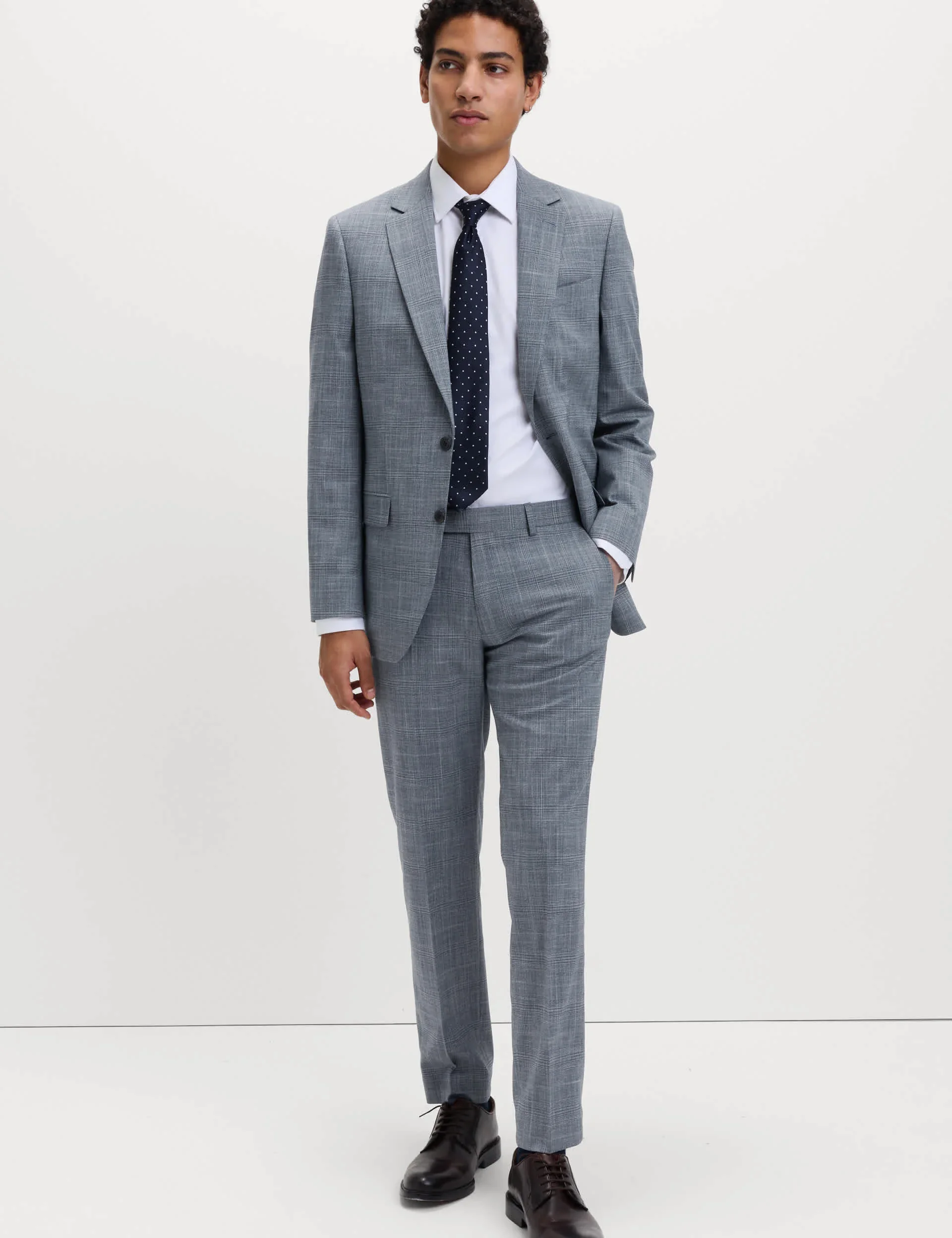Tailored Fit Check Stretch Jacket thumbnail 9
