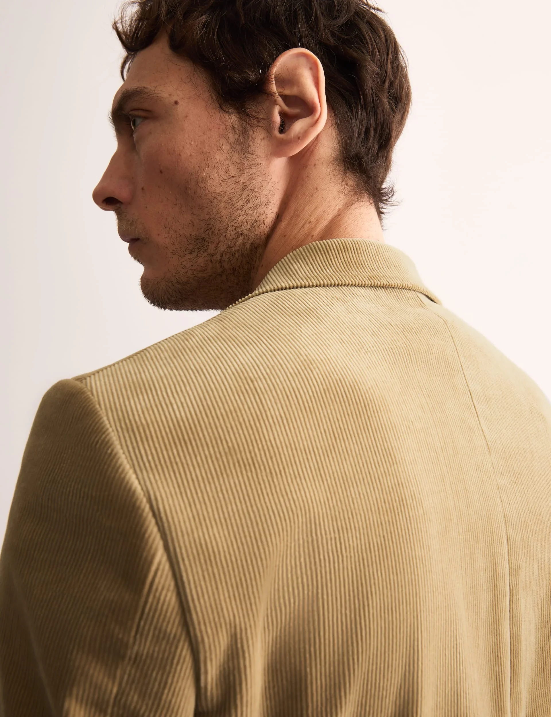 Tailored Fit Cotton Rich Corduroy Jacket thumbnail 3