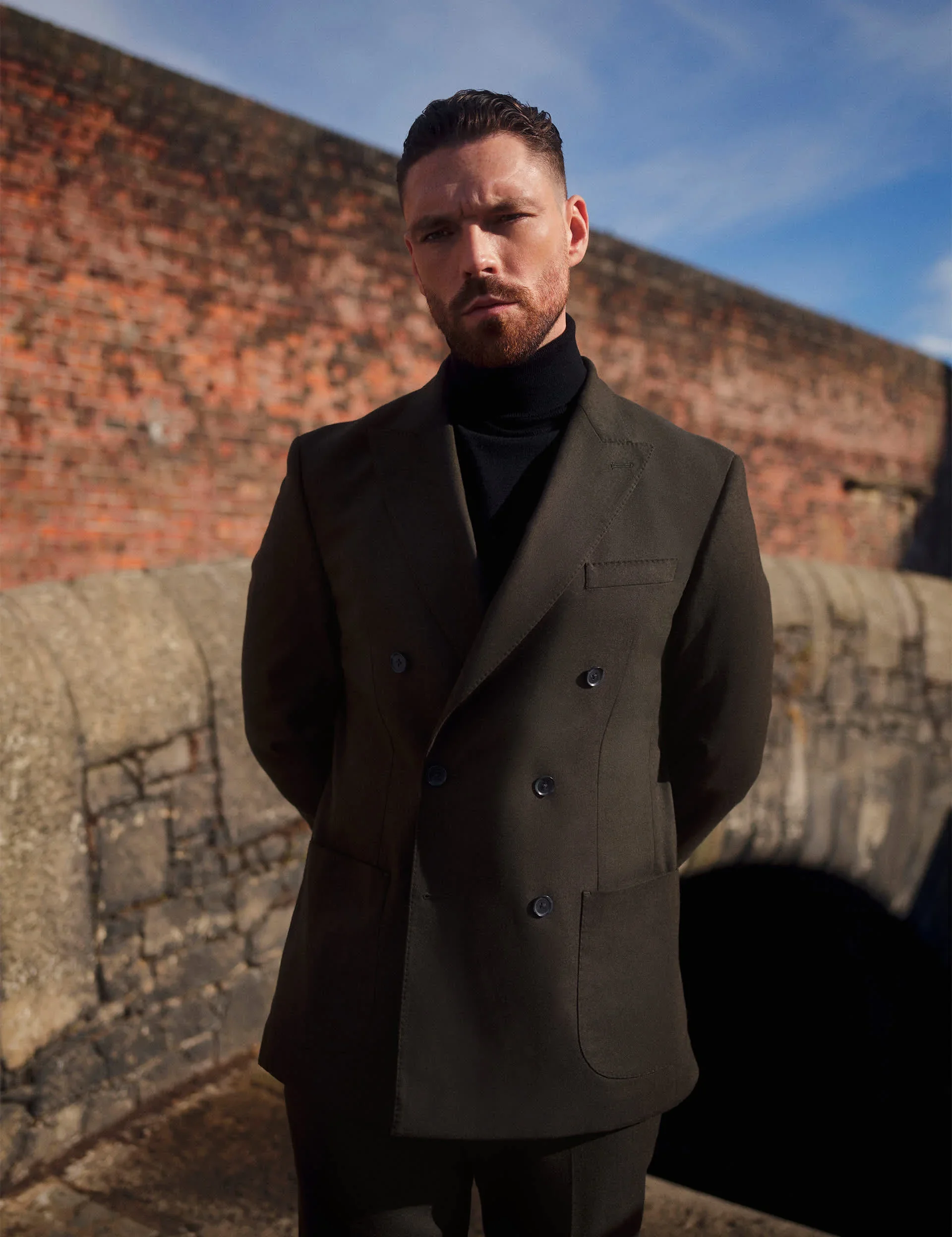 Tailored Fit Italian Wool Blend Performance Suit Jacket thumbnail 8