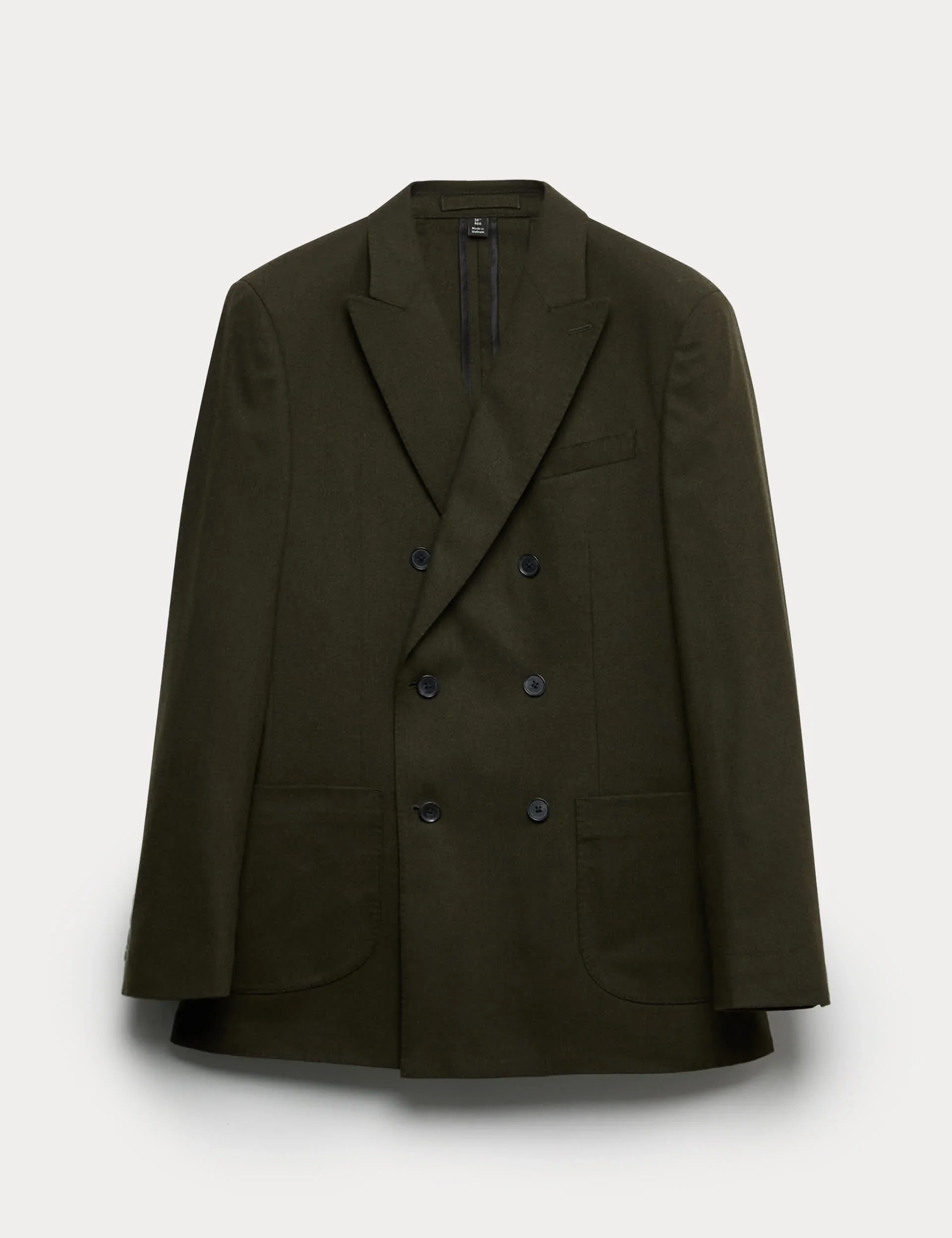 Tailored Fit Italian Wool Blend Performance Suit Jacket thumbnail 9