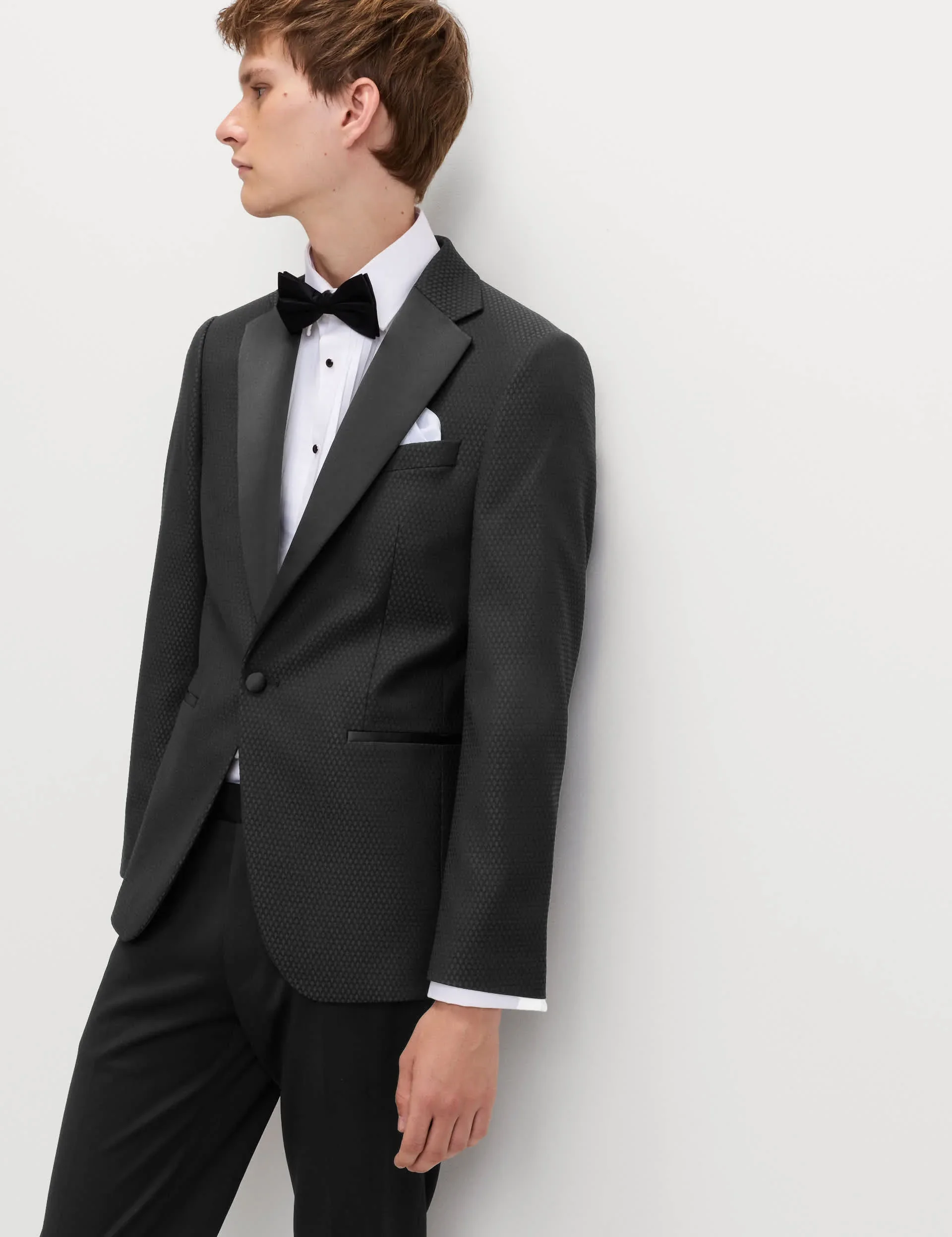 Tailored Fit Jacquard Tuxedo Jacket thumbnail 4