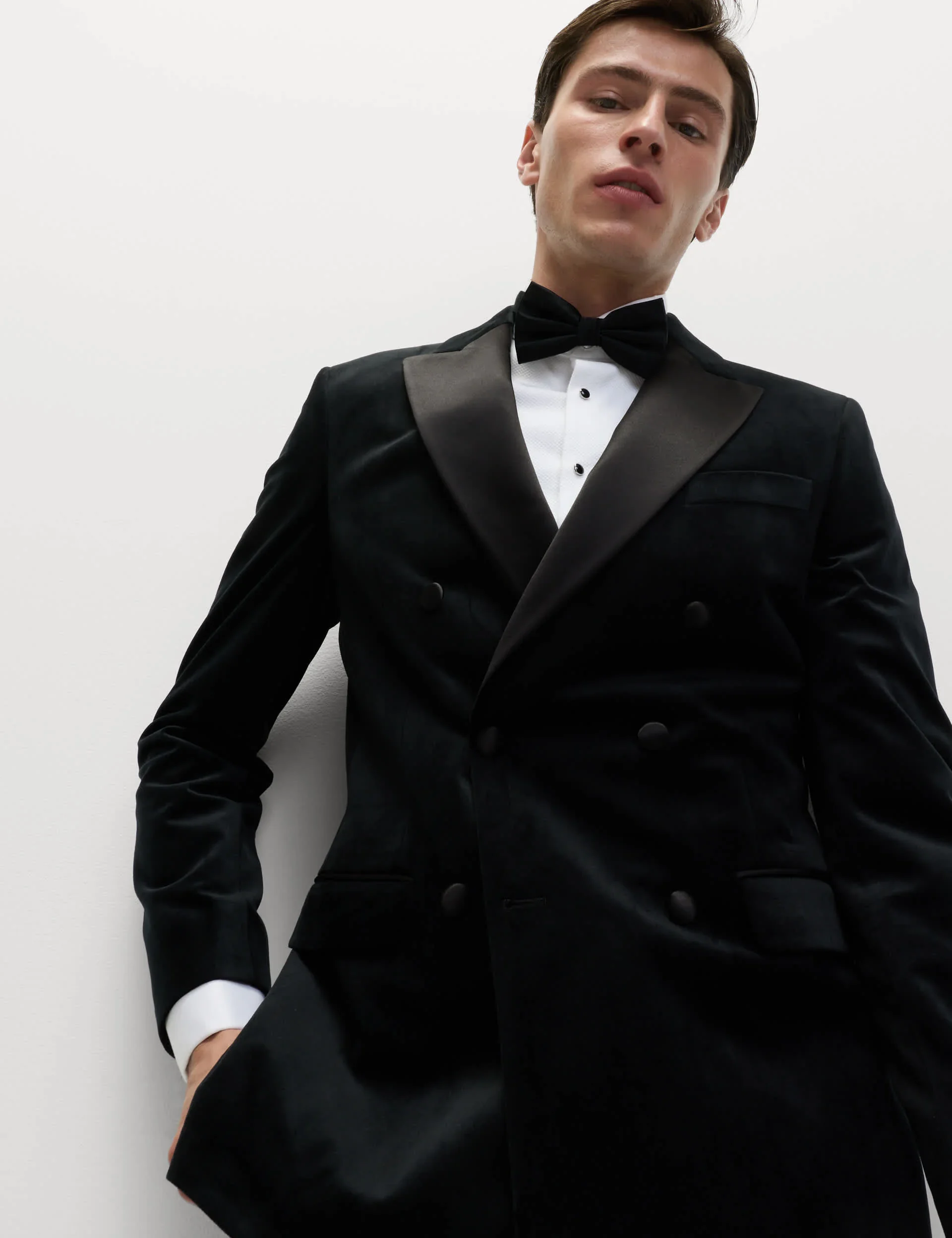 Tailored Fit Velvet Suit Jacket thumbnail 6